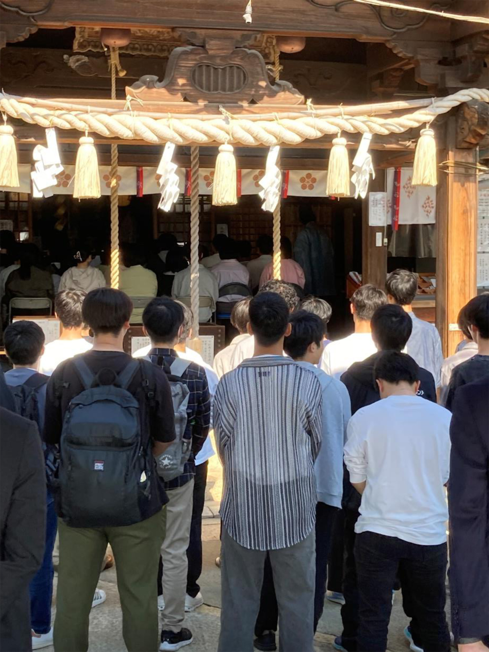 リハビリテーション学科で合格祈願を行いました。